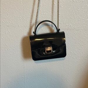 Elegant Black  Chain Crossbody Bag.